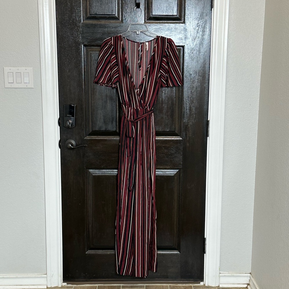 Striped Shortsleeved Jumpsuit Women’s XS